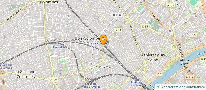 localisation de l'entreprise MONSIEUR BENOIT ROSSIGNOL DE LA RONDE à BOIS-COLOMBES