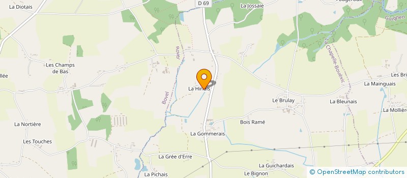 localisation de l'entreprise MONSIEUR BENOIT ROUAULT  LA CHAPELLE-BOUEXIC