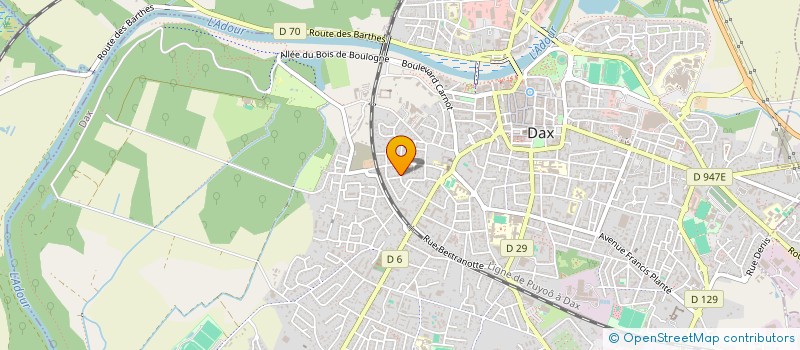 localisation de l'entreprise MONSIEUR BENOIT ROUMAGERE à DAX