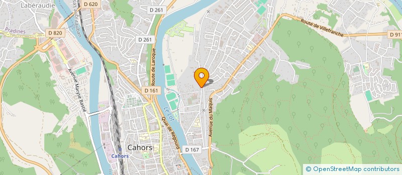 localisation de l'entreprise MONSIEUR BENOIT ROUMEGUE  CAHORS