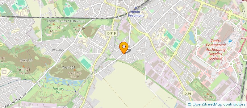 localisation de l'entreprise MONSIEUR BENOIT ROUSSEAU  HENIN-BEAUMONT