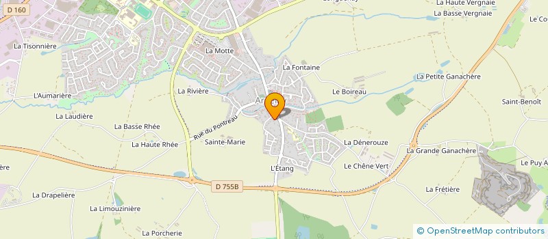 localisation de l'entreprise MONSIEUR BENOIT ROUSSIERE à LES HERBIERS