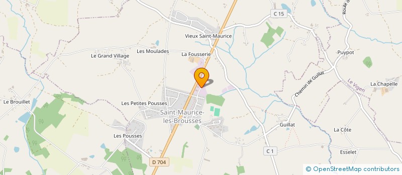 localisation de l'entreprise MONSIEUR BENOIT ROUX à SAINT-MAURICE-LES-BROUSSES