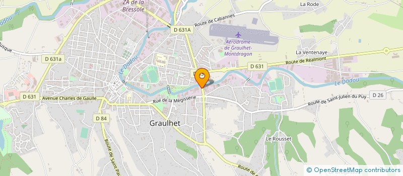 localisation de l'entreprise MONSIEUR BENOIT ROUZIERES  GRAULHET