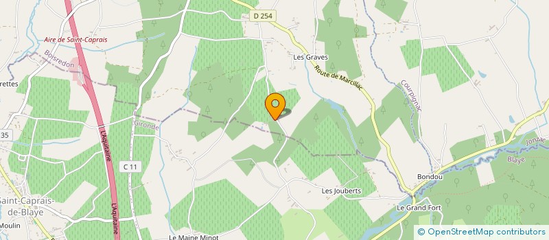 localisation de l'entreprise MONSIEUR BENOIT ROZE  MIRAMBEAU