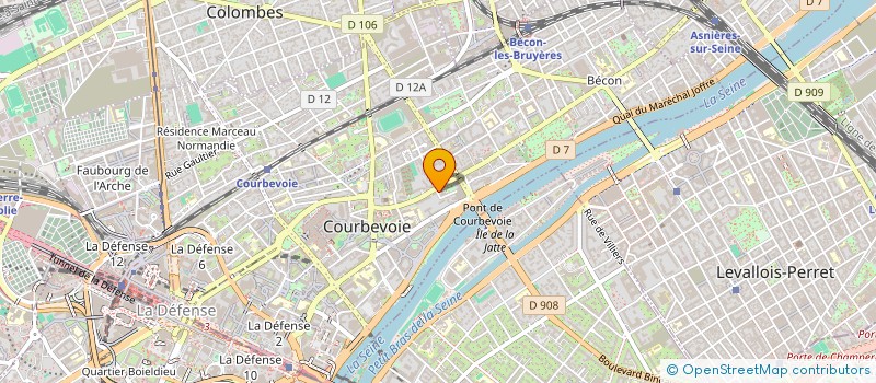 localisation de l'entreprise MONSIEUR BENOIT RUGRAFF à COURBEVOIE