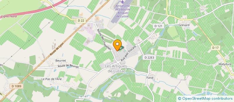 localisation de l'entreprise MONSIEUR BENOIT SALVERT  LES ARTIGUES-DE-LUSSAC