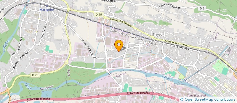 localisation de l'entreprise MONSIEUR BENOIT SAQUET  THYEZ