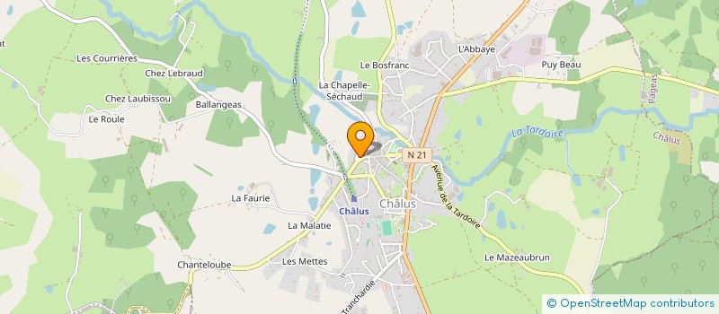 localisation de l'entreprise MONSIEUR BENOIT SARDIN à ROCHECHOUART