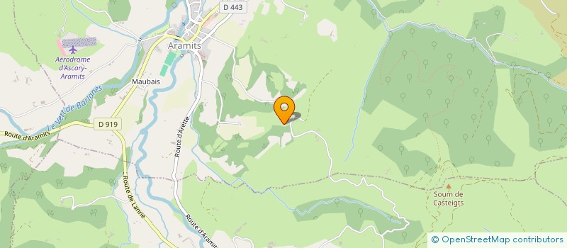 localisation de l'entreprise MONSIEUR BENOIT SARLATTE à ARAMITS