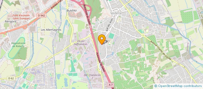 localisation de l'entreprise MONSIEUR BENOIT SARRASIN  VEDENE