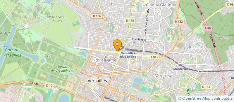 localisation de l'entreprise MONSIEUR BENOIT SARRAUSTE DE MENTHIERE à VERSAILLES