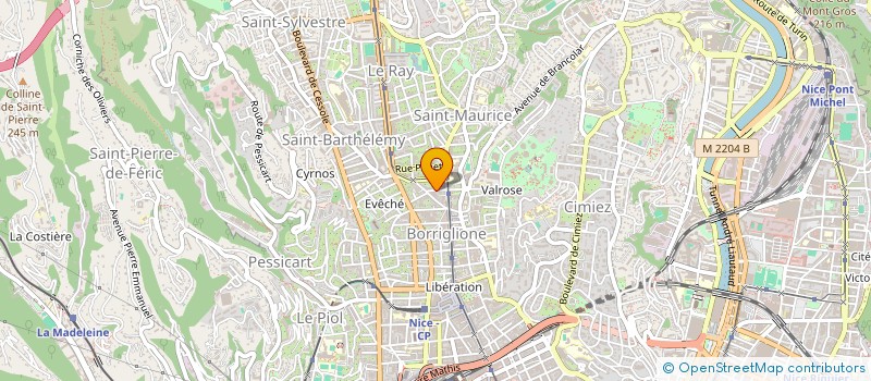 localisation de l'entreprise MONSIEUR BENOIT SASSO à NICE
