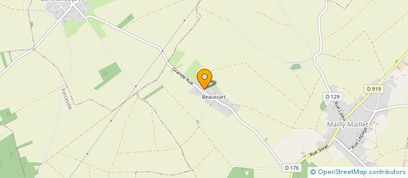 localisation de l'entreprise MONSIEUR BENOIT SAUCOURT  MAILLY-MAILLET