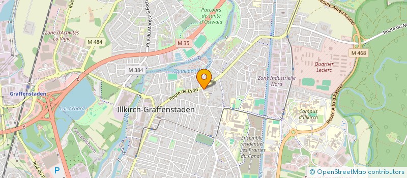 localisation de l'entreprise MONSIEUR BENOIT SAUER  ILLKIRCH-GRAFFENSTADEN
