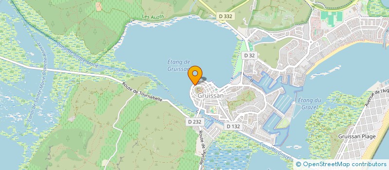 localisation de l'entreprise MONSIEUR BENOIT SAUPHANOR  GRUISSAN