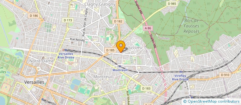 localisation de l'entreprise MONSIEUR BENOIT SAUVAGE à VERSAILLES