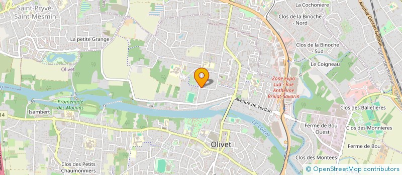 localisation de l'entreprise MONSIEUR BENOIT SAUVARD  OLIVET
