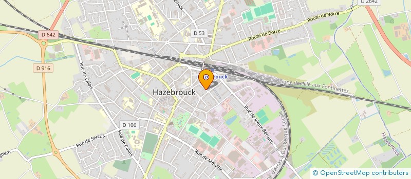 localisation de l'entreprise MONSIEUR BENOIT SCHABAILLIE  HAZEBROUCK