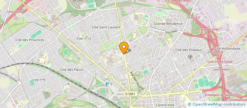 localisation de l'entreprise MONSIEUR BENOIT SEGRESTIN à LENS