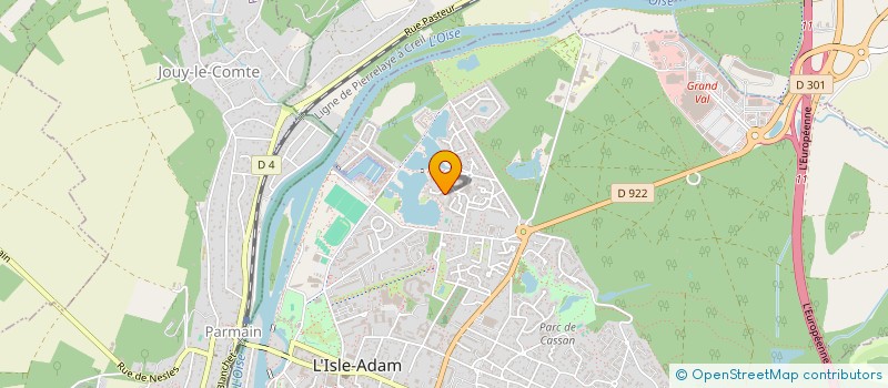 localisation de l'entreprise MONSIEUR BENOIT SEILLIER  L'ISLE-ADAM