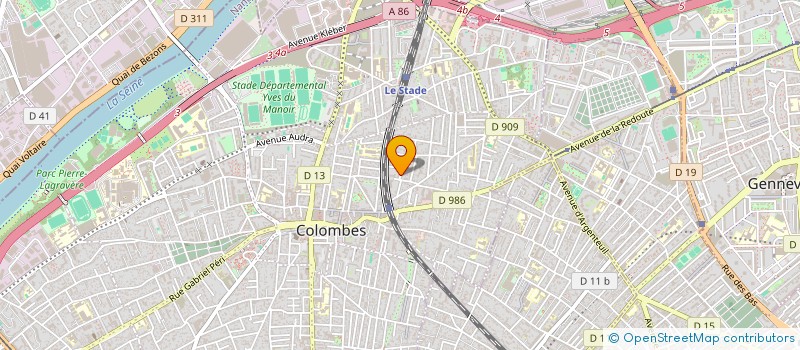 localisation de l'entreprise MONSIEUR BENOIT SELLERON à COLOMBES