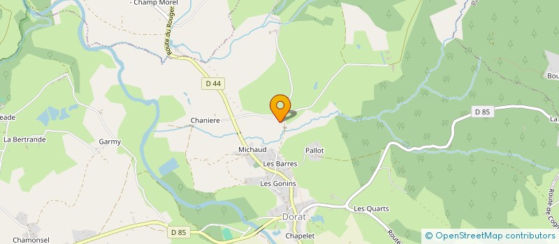 localisation de l'entreprise MONSIEUR BENOIT SERGERE  DORAT