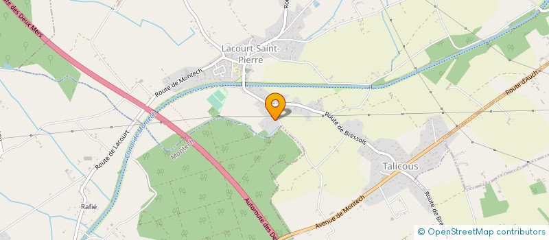 localisation de l'entreprise MONSIEUR BENOIT SERRES  LACOURT-SAINT-PIERRE