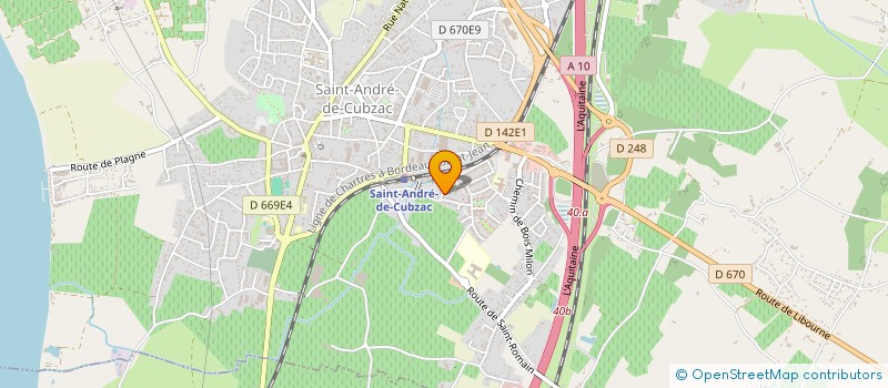 localisation de l'entreprise MONSIEUR BENOIT SILVESTRE  SAINT-ANDRE-DE-CUBZAC