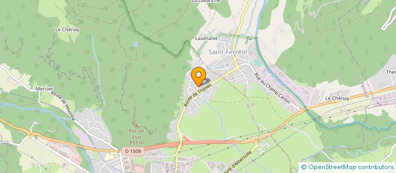 localisation de l'entreprise MONSIEUR BENOIT SIMON  FAVERGES-SEYTHENEX