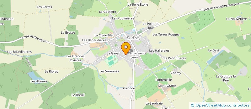 localisation de l'entreprise MONSIEUR BENOIT SIMON  SONZAY