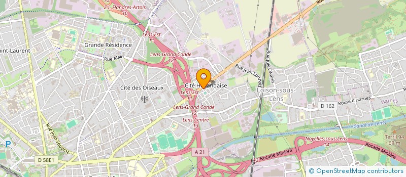 localisation de l'entreprise MONSIEUR BENOIT SIMON  LOISON-SOUS-LENS