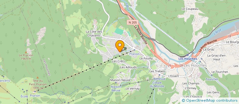 localisation de l'entreprise MONSIEUR BENOIT SIMOND à LES HOUCHES