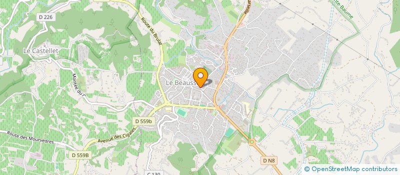 localisation de l'entreprise MONSIEUR BENOIT SIMONIN  LE BEAUSSET