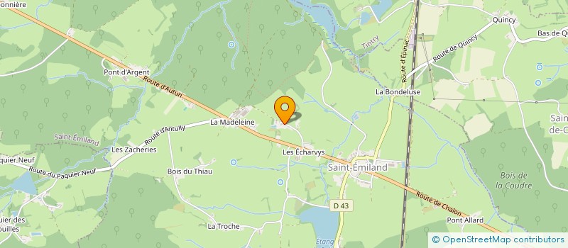 localisation de l'entreprise MONSIEUR BENOIT SINTIER  SAINT-EMILAND