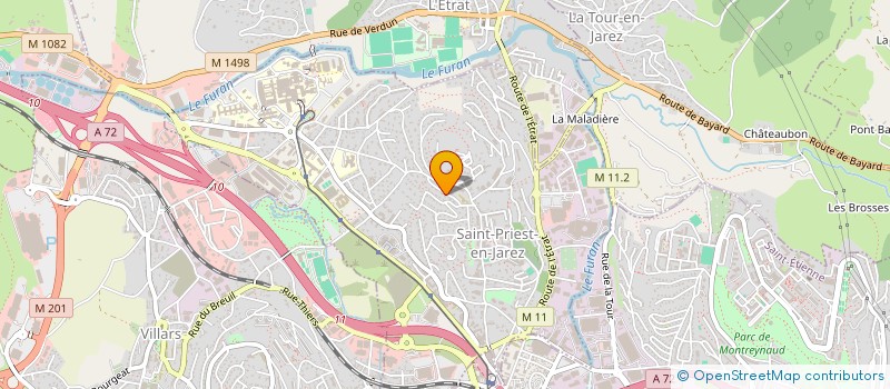 localisation de l'entreprise MONSIEUR BENOIT SKUBICH  SAINT-PRIEST-EN-JAREZ