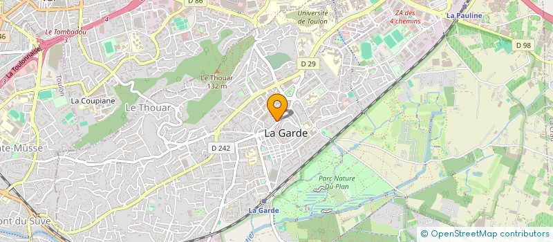 localisation de l'entreprise MONSIEUR BENOIT SOLOCH  LA GARDE