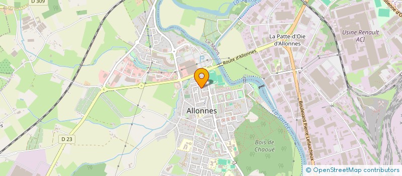 localisation de l'entreprise MONSIEUR BENOIT SOREAU  ALLONNES