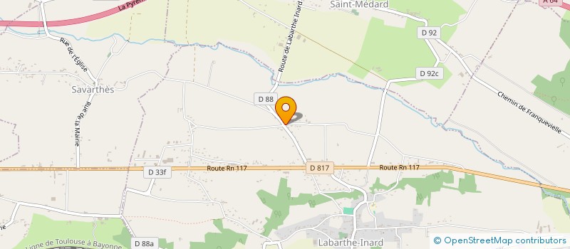 localisation de l'entreprise MONSIEUR BENOIT SOUCHET  LABARTHE INARD