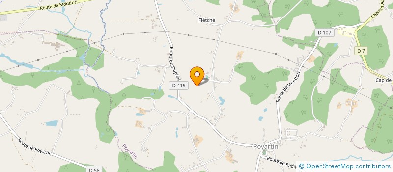 localisation de l'entreprise MONSIEUR BENOIT SOURIGUES  POYARTIN