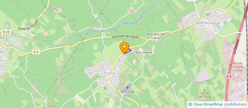 localisation de l'entreprise MONSIEUR BENOIT SPIAGGIA  PASSA