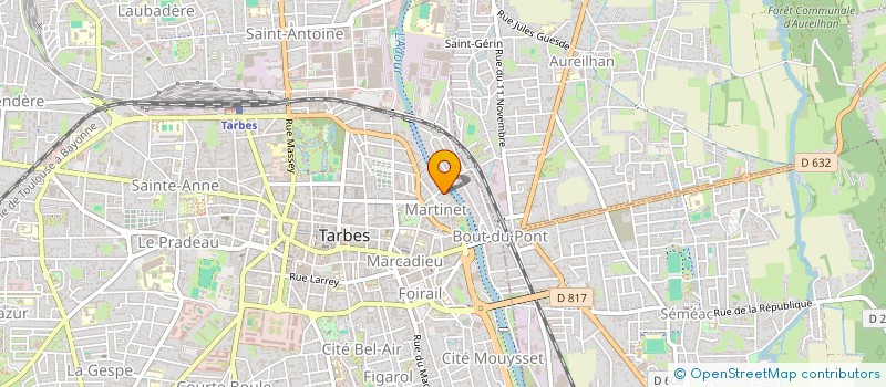 localisation de l'entreprise MONSIEUR BENOIT STEPHAN  BORDERES-SUR-L'ECHEZ