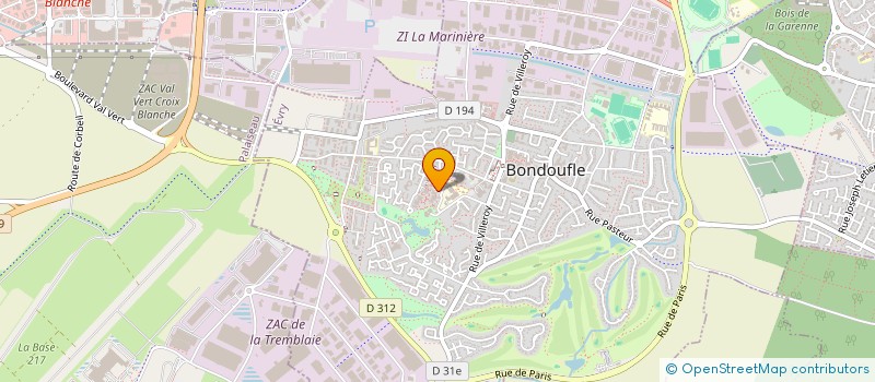 localisation de l'entreprise MONSIEUR BENOIT STEPHANT  BONDOUFLE