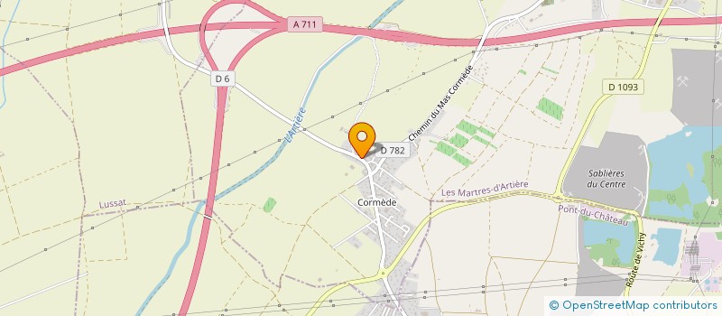 localisation de l'entreprise MONSIEUR BENOIT SURSIN  LES MARTRES-D'ARTIERE