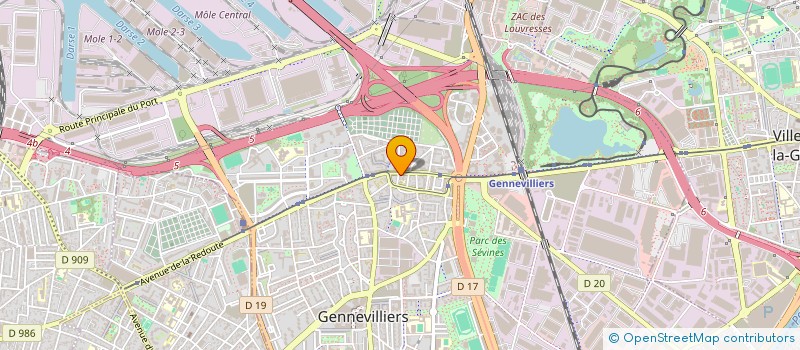 localisation de l'entreprise MONSIEUR BENOIT SYLVAIN à GENNEVILLIERS