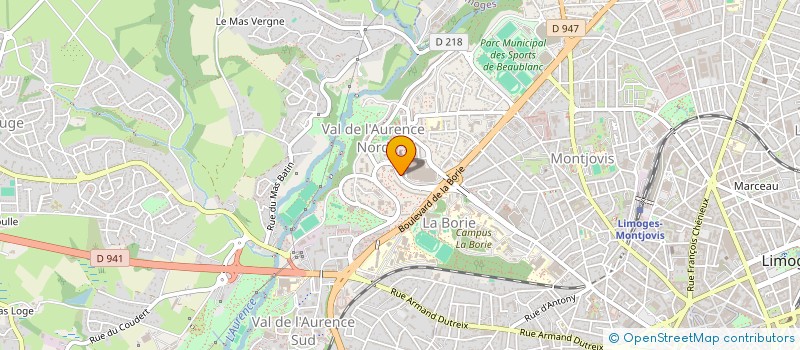 localisation de l'entreprise MONSIEUR BENOIT TARDIF à LIMOGES