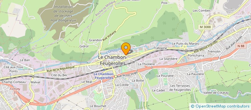 localisation de l'entreprise MONSIEUR BENOIT TAVERNIER à LE CHAMBON-FEUGEROLLES