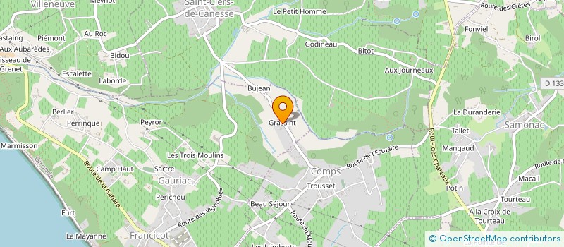 localisation de l'entreprise MONSIEUR BENOIT TEINDAS  GAURIAC