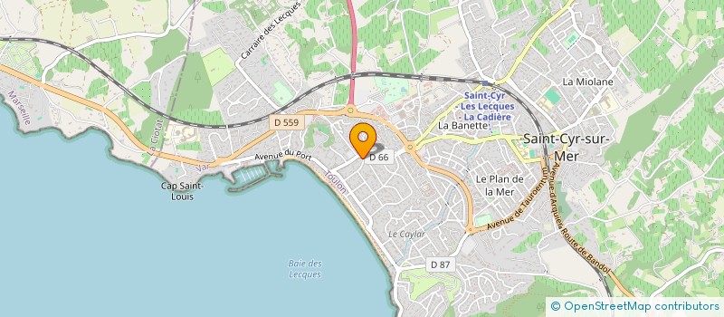 localisation de l'entreprise MONSIEUR BENOIT TEISSIER à SAINT-CYR-SUR-MER