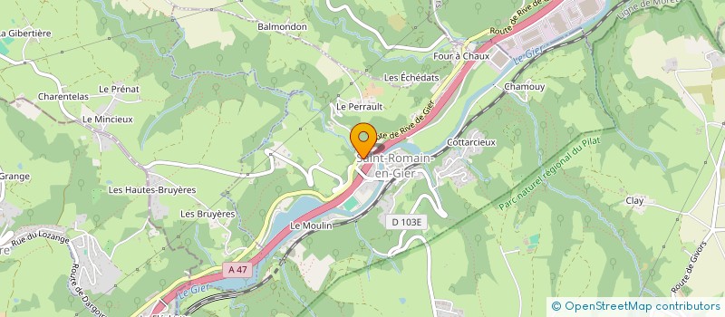 localisation de l'entreprise MONSIEUR BENOIT TEJEDOR  SAINT-ROMAIN-EN-GIER